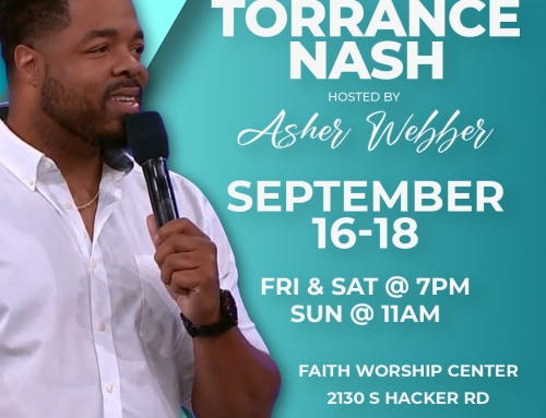 Pastor Torrance Nash is coming to Brighton, MI! September 16-18th
